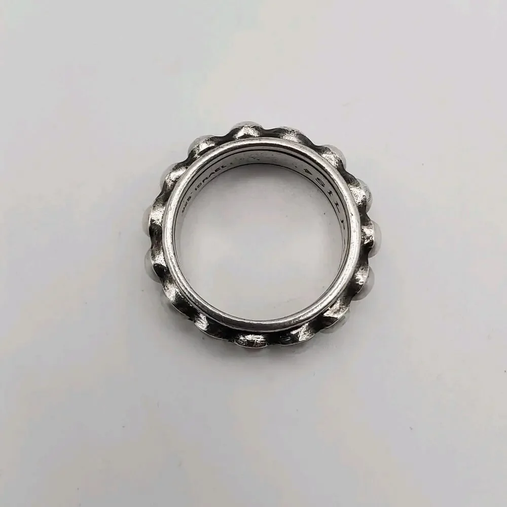 Silpada Designs Sterling Silver Nested Pearls Ring Scalloped Bezel R2209 Size 7 - Picture 5 of 10